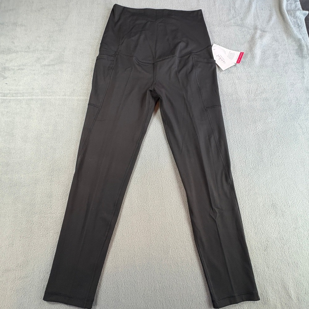 Isabel by Ingrid &‎ Isabel Maternity Black Full Panel Performance Leggings Med
